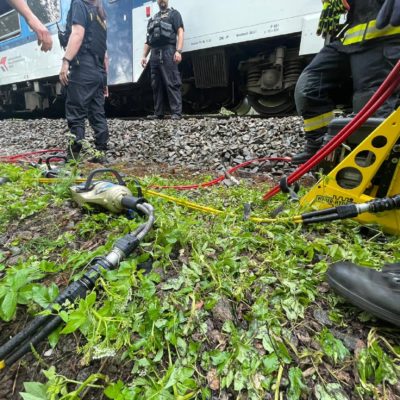 Dopravní nehoda osobního vozidla s vlakem